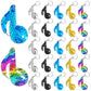 CiciBear 25 Pack Musical Note Sequin Keychains for Kids and Adults Birthday Gift, Baby Shower, Note Party Favor, 5 Colors