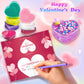 Rifamee 24 Pack Valentines Day Gifts For Kids Butter Shimmery Heart Slime Kit Craft For Boys And Girls With Card Valentine Party