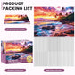 500 Piece Beach Puzzle For Adults-Sunset Puzzle | Recycled Cardboar Jigsaw Puzzles 500 Pieces | Challenging Family Activity Grea