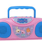 Sakar Peppa Pig Kids Karaoke Machine With Radio Ko1-03371 Compatible With Ipod And Mp3 Player, Am Fm Portable Radio, Includes Corded Microphone For Kids, Durable Handle, Red/Blue Design