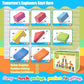 Cardboard Building Blocks for Kids 48pcs: Jumbo Gifts Heavy Duty Develop Creative Thinking Spatial Reasoning Easy to Assemble