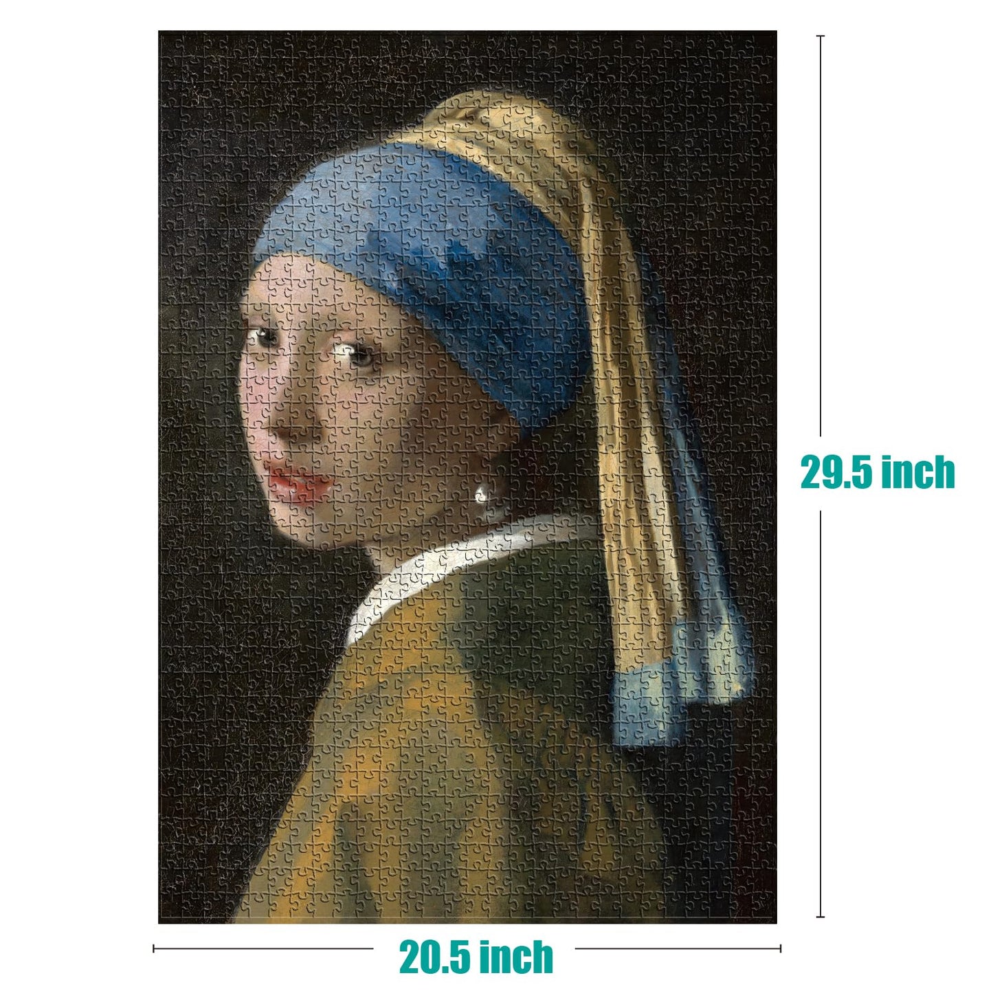 Antelope - 1000 Piece Puzzle For Adults, Girl With A Pearl Earring, By Johannes Vermeer, 1665 - Officially Licensed, Jigsaw Puzz