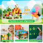 Annexfun 200 PCS Magnetic Blocks with Light Up Blocks,Magnetic Cubes Building Blocks Toys for Ages 3-10 STEM Sensory Educational