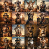 Bgraamiens Puzzle-Wild West Dogs-1000 Pieces Puzzle Fun Dog & Wild West Theme Jigsaw Puzzles For Adults And Kids(Wild West Dogs)