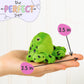 Forest & Twelfth Stuffed Frog, Single Mini Stuffed Animal Plush Toy For Kids, Amphibian Party Favors And Goody Bags, Classroom T