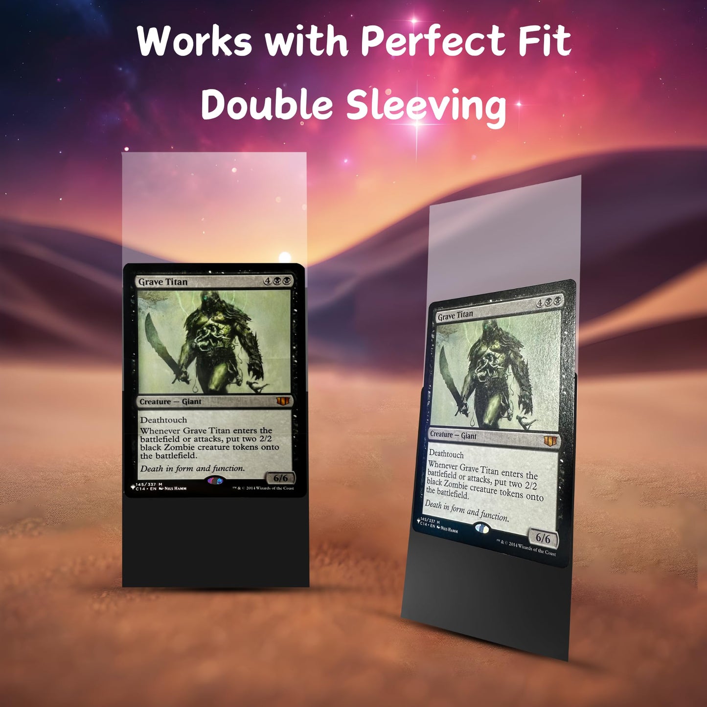 (Great Fire Wave) - 100ct Matte TCG/MTG Card Art Sleeves by Ai protective covering