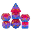 HDdais 7PCS DND Dice Bisexual-Pride Polyhedral Dice Set D&D Homosexual Flag Dice for Dungeons and Dragons RPG MTG and Other Tabl