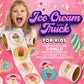 Playbees Ice Cream Parlor Stickers For Kids - 200 Pack Of Sweet-Themed Designs - Ideal For Diy Arts And Crafts, Scrapbooking, Te