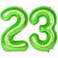 Number Balloons 40 Inch Green Birthday Party Decorations 23St Digital Jumbo Helium Foil Mylar Balloon