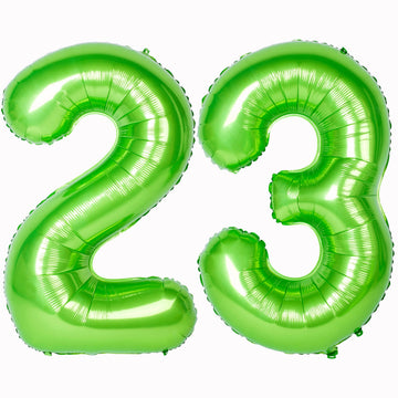 Number Balloons 40 Inch Green Birthday Party Decorations 23St Digital Jumbo Helium Foil Mylar Balloon