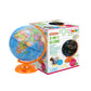 3-In-1 Light Up Globe For Kids - 8” Illuminated Star Map World Globes With Built-In Night Lamp Projector, And Stand - Learning & Educational Stem Toys, Gifts For Kids Ages 8 9 10 11 12 13+ Years Old
