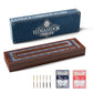 Hdsahdok Wooden Cribbage Board Game Set  Double-Sided 3 and 4 Track Cribbage Board  with Magnetic Lock / 12Pcs Metal Pegs / 2 Playing Cards/Larger Storage Area  Family Game Sets for mature-themed