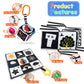 KUANGO 3 PCS Black and White High Contrast Baby Toys Newborn Toys 0-6 Months, Visual Stimulation Sensory Soft Book, Infant Tummy