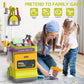 Jovow Kids Cleaning Set For Toddlers, Detachable 20 Pcs Pretend Play Set, Educational Toddler Cleaning Carts Includes Real Worki