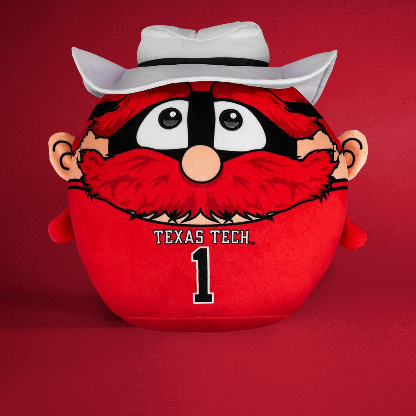 Sleep Squad Texas Tech Red Raiders Raider Red 12'' Mascot Kiri Cloud Plushie - Official Collegiate Plush