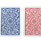 Copag 1546 Design 100% Plastic Playing Cards, Poker Size (Standard) Red/Blue (Jumbo Index, 6 Sets)