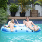 Sunrio 2024 New River Floats for mature-themeds Heavy Duty Pool Floats enhanced River Tube with Mesh Bottom Lake Floats for mature-themeds Pool Floats River Tube for Occupations & Recreation Pool Lounger(Blue-White)