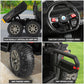 Hikole 2 Seater Ride On Car With Remote, 24V Kids Electric Cars W/Dump Bed, 6 Suspension, 4Wd, 3 Speeds, Music, Storage Trunk-6X6 Ride On Utv Truck For Big Kids Boys Girls Age 3-8, Black