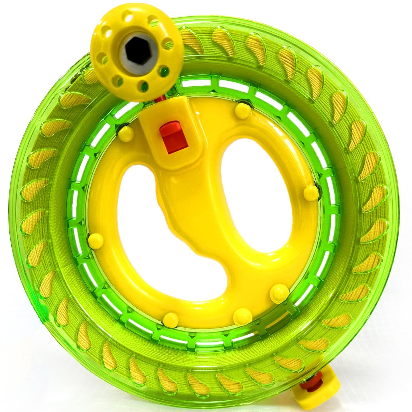Hengda Kite Green Professional Outdoor Kite Line Winder Winding Reel Grip Wheel With Flying Line String Flying Tools With Lock,K