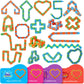 Feltom 28 Pcs Valentines Day Gifts For Kids - Wacky Tracks Fidget Toy Valentines Cards For Kids Finger Fidget Sensory Stress Rel