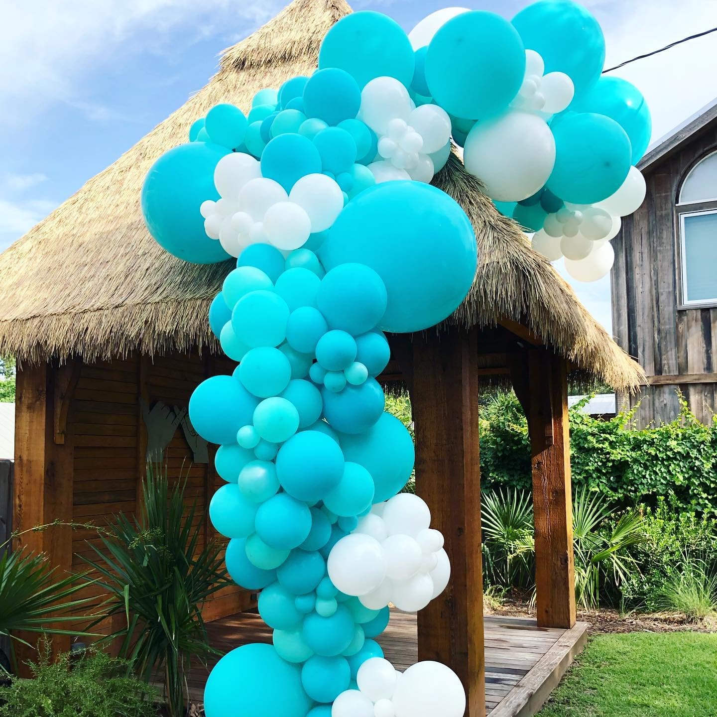 Bezente Teal Balloons 18 Inch - 30 Pack Large Thick Teal Balloons Big Round Turquoise Latex Balloons For Wedding Baby Shower Bir