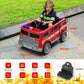 ELEMARA 12V Ride on Fire Truck, Electric Ride on Car for Kids,Battery Powered Toddler Car w/Parent Remote Control,Siren-Call,wal