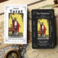 GZSYXHJYXGS Tarot Cards for Beginners - 78 Classic Black Deck with Meanings, No Guide Book Needed, Fortune Telling Game
