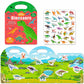 Igetooy Reusable Sticker Books For Kids, Sticker Books For Toddlers 2-4 Years, Airplane Travel Essential For Kids, Stickers For Kids 2 3 4 5 6 Year Old Girls Boys (Dinosaurs)
