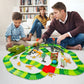 BEMITON Dinosaur Race Car Track Set - 273+ Pcs ABS Toys for Kids, Blue, Model 668-27A, Perfect Christmas Birthday Gifts for Ages 3-7