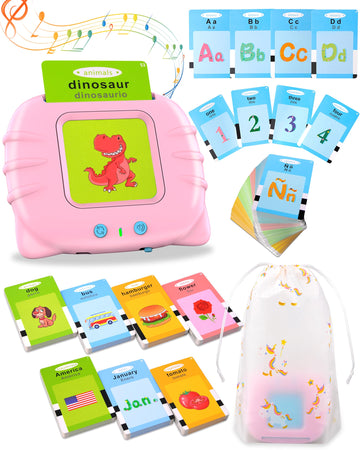 385 Words Spanish & English Talking Flash Cards For Toddlers 2-4 Years Old, Autism Toys, Speech Therapy Toys, Educational Learni