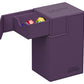 Ultimate Guard Flip'n'Tray 80+, Deck Case for 80 Double-Sleeved TCG Cards + Dice Tray, Purple, Independent Magnetic Closure & Mi