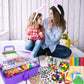 1405 Pcs Art and Craft Supplies for Kids, Toddler DIY Craft Art Supply Set Included Pipe Cleaners, Pom Poms, Feather, Folding St