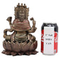 Ebros Supreme Cosmic Soul Hindu Deity Brahma Statue Brahman Four Faced Vedas Trinity Being Figurine Sitting On Lotus Throne Hinduism Deity Indian Mahadeva God