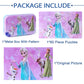 Lelemon Pretty Girl Puzzles For Kids Ages 4-8, 60 Piece Snowman Puzzles For Kids Ages 3-5,Children Jigsaw Puzzles Kids Puzzles In A Metal Box,Educational Learning Puzzle Toys For Girls And Boys