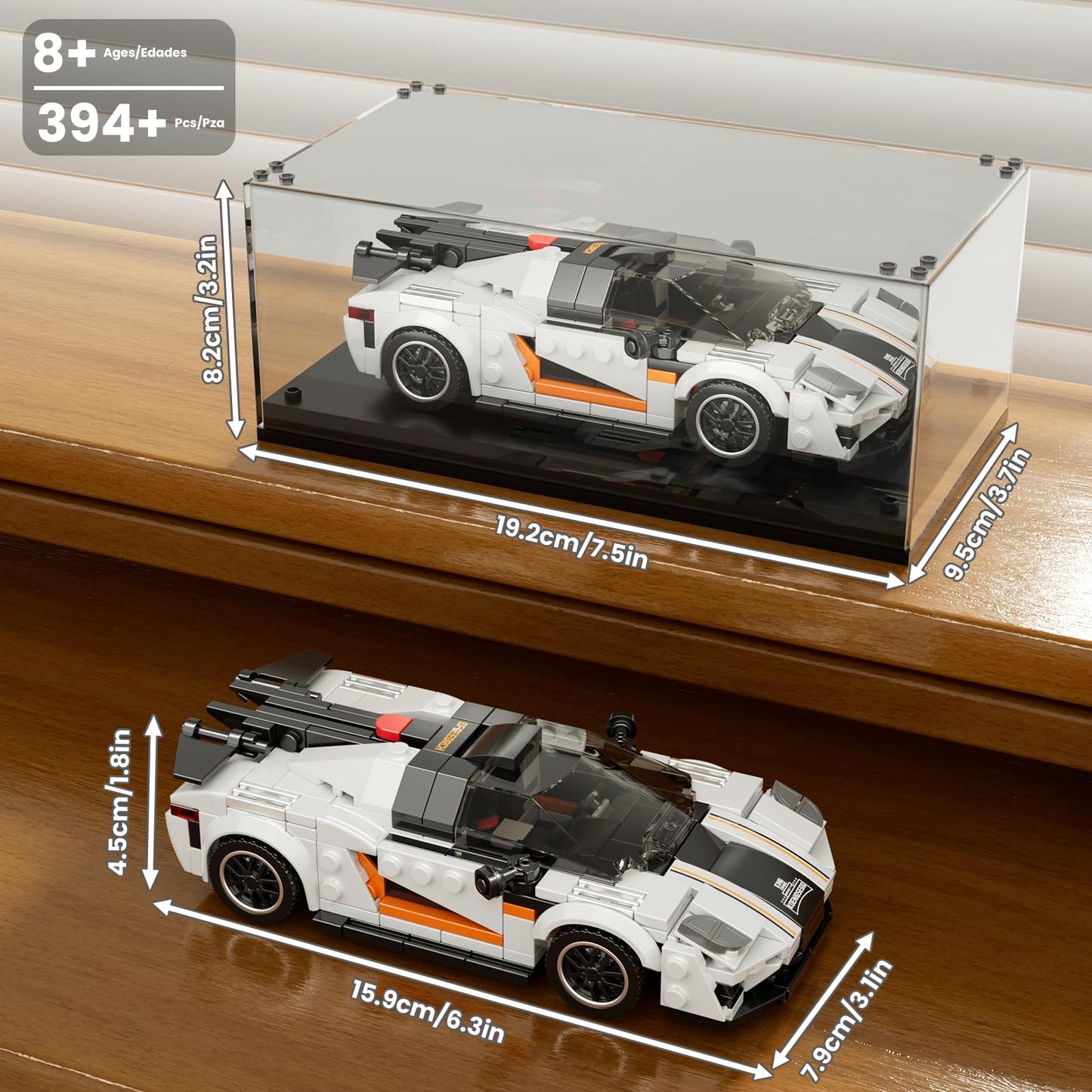 Mould King One : 1 Classic Sports Car Building Kits, Moc Racing Car Toys Model, Vehicle Blocks Set Suitable For Boys To Build, H