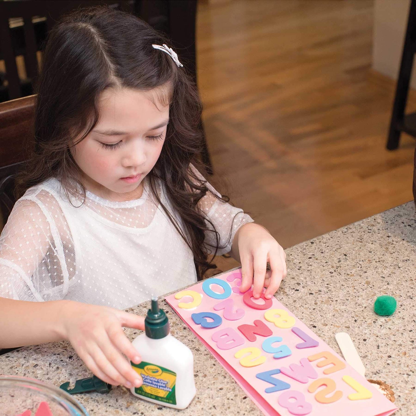 Chenille Kraft Ck-4304 Wonder Foam Letters And Numbers, 6 '' Height, 6.9 '' Wide, 6.9 '' Length, 1/2 Lb. (1500 Count)