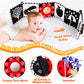 Black And White High Contrast Baby Toys 0-6 Months Montessori Tummy Time Toys Sensory Crinkle Toys For Baby Newborn Infant 0-3 3-6 Months Soft Cloth Books Carseat Toys For Baby Boy Girl Gifts