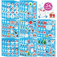 330 Pcs Winter Stickers For Kids, Winter Holiday Stickers With Santa Claus Snowman Christmas Tree Penguin,Hello Winter Snowflake