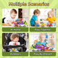usrela Dinosaur Truck Toys for 1 2 3 Year Old Boys Gifts, 5 in 1 Dinosaur Carrier Truck Toys for Age 2 3 4, Dinosaur Toys for Ki