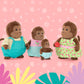 Li'L Woodzeez – The O'Funnigan Monkey Family – Set Of 4 Collectible Posable Monkey Figures With Storybook – Pretend Play Doll Figures – Gift Toy For Kids Age 3+