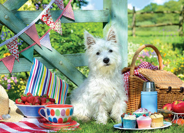 Eurographics 8500-5461 Scottie Dog Picnic 500 Piece Puzzle