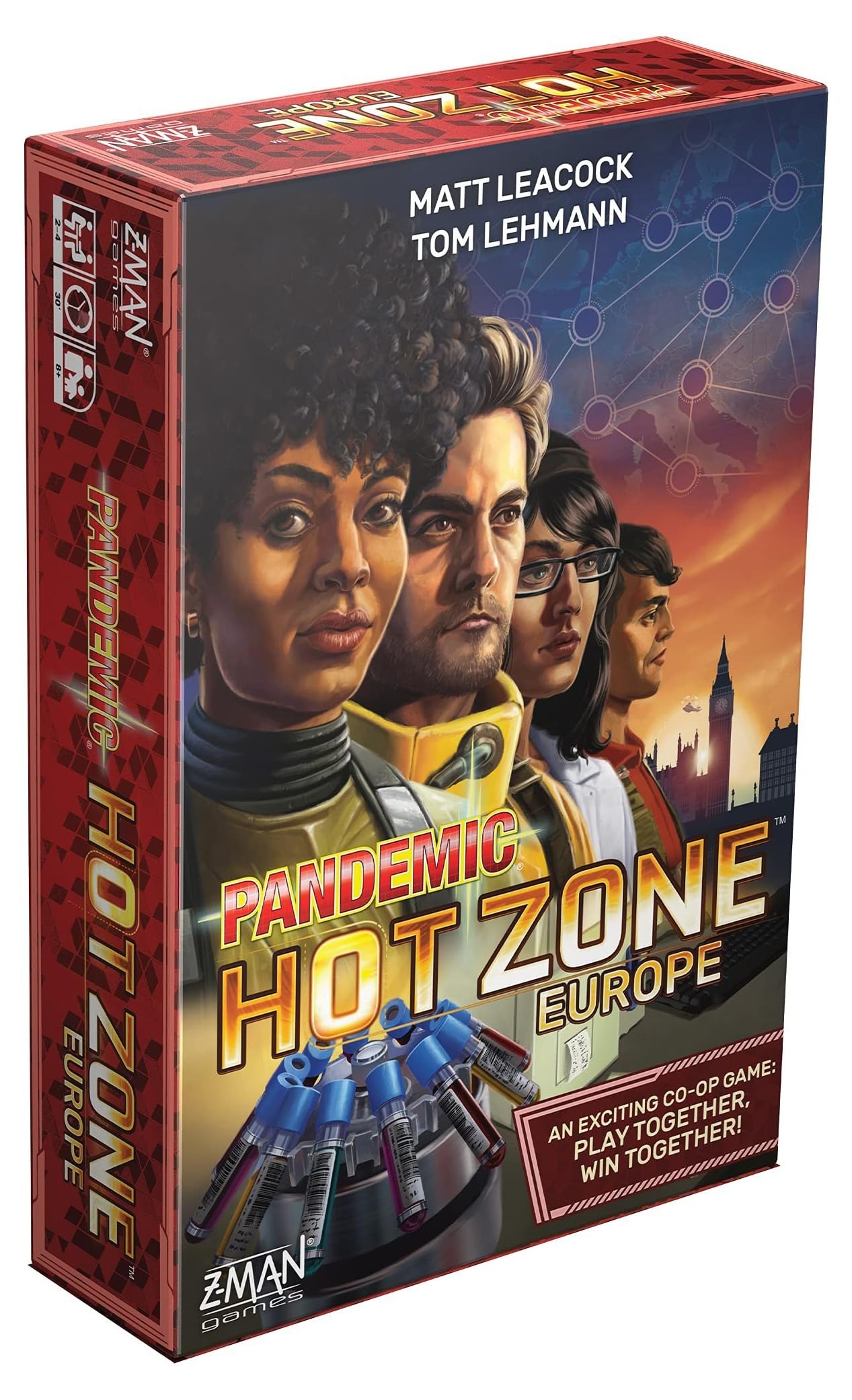 Pandemic Hot Zone: Europe Board Game - Cooperative Disease-Fighting Adventure, Strategy Game For Kids And Adults, Ages 8+, 2-4 P