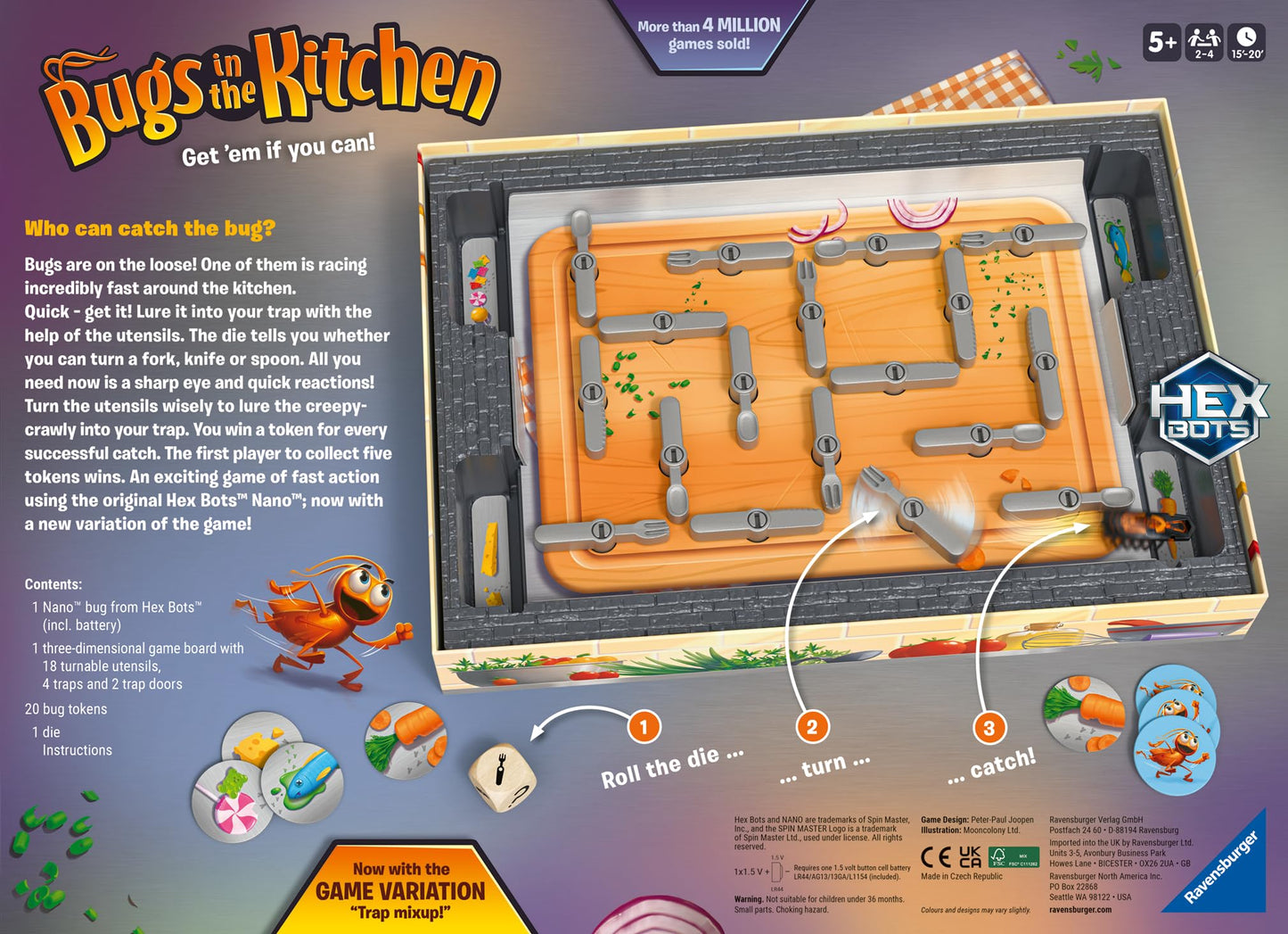 Ravensburger Bugs In The Kitchen 2024 - Enthralling Family Board Game | Ideal For Kids And Adults Aged 5 And Up | Offers Great Replay Value | Designed For 2-4 Players