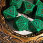 HDdais DND Dice Set, 7PCS Polyhedral Dice Set D&D for MTG Dungeons and Dragons Role Playing Game(Green)
