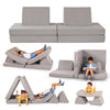B. Toys – Foam Fort Playset – Modular Foam Building Set – Sensory Fabric Covers & Handles – Removable & Machine-Washable Covers – 12 Months + – Wonderfort