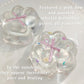 2.76 Inch Cat Paw Squeeze Toy - Handmade Glitter Transparent Paw, Cute Soft Stress Relief Fidget Toy Suitable For Adults