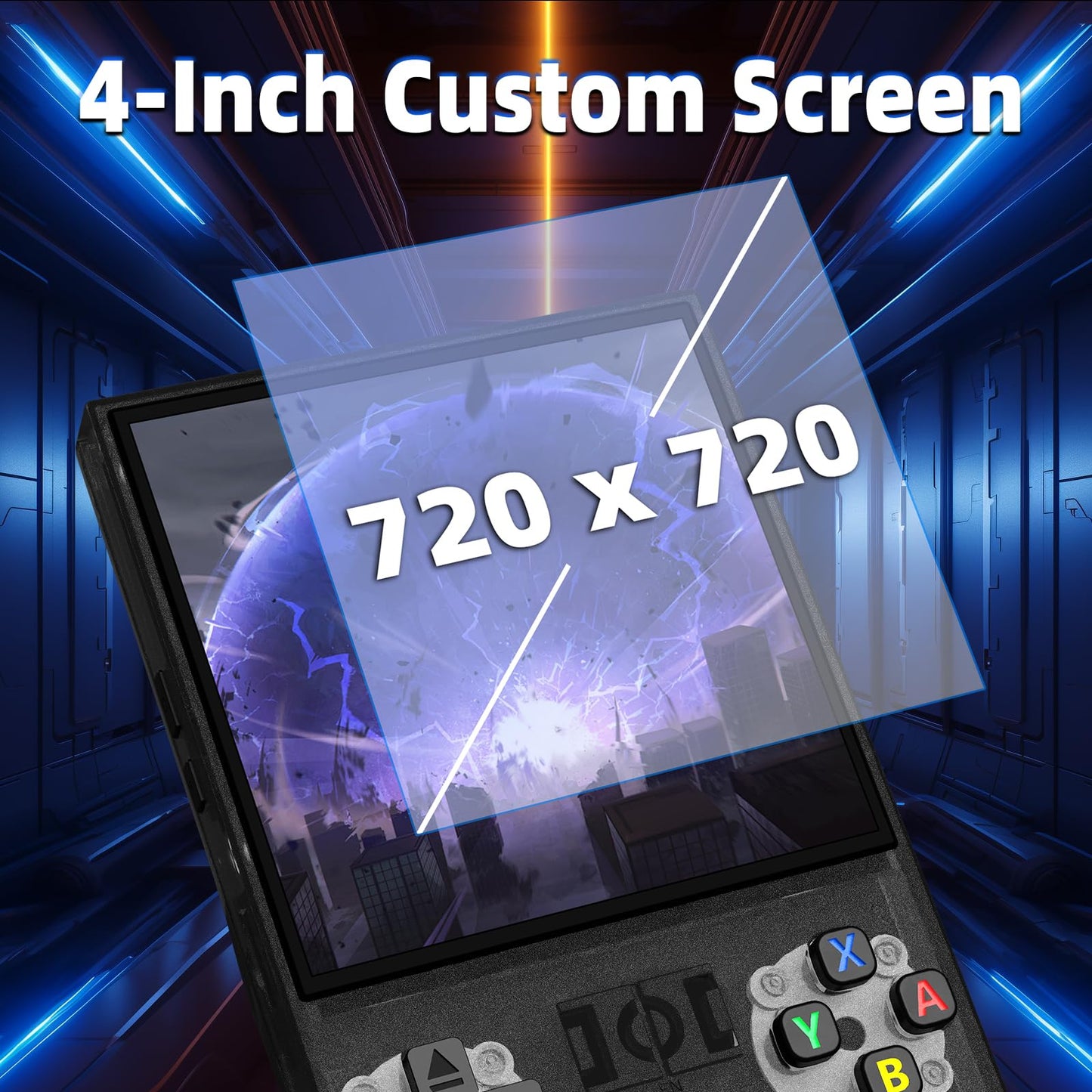 R36MAX Retro Handheld Game Console, 4.0 Inch IPS HD Screen Retro Gaming Console, Linux System, 20+Mainstream Emulator Games Retr