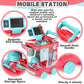 deAO Toy Doctor Kit for Kids Ages 3+, Pretend Play Medical Station Set, Toddlers Doctor Role Play Costume Dress Up Playset with