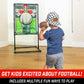 GoSports Red Zone Challenge Football Toss Game - Inflatable Footballs, Multi-Color, Model FB-RZC-02