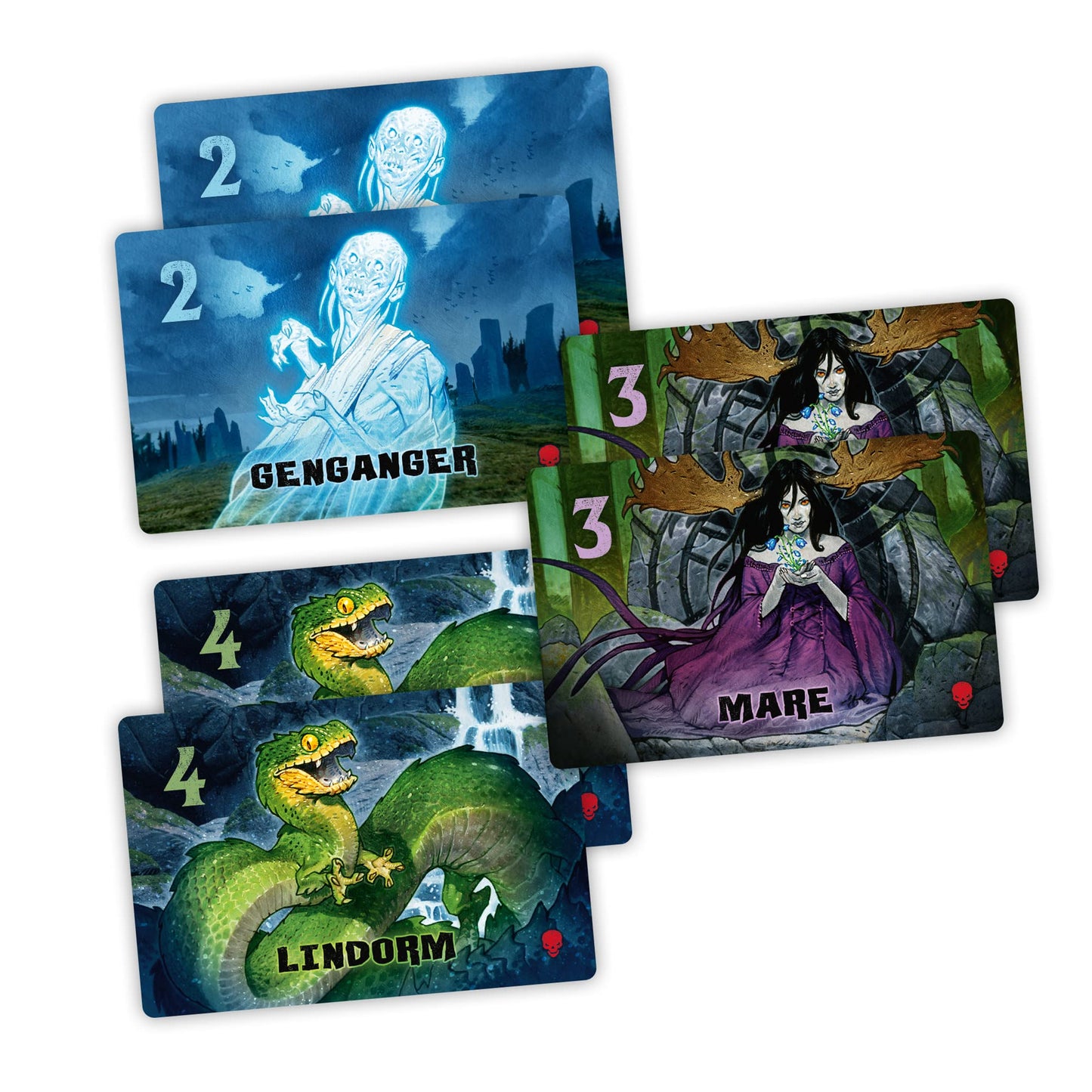 InPatience Skoventyr Board Game - Cooperative Strategy for 1-4 Players, Ages 10+, Multicolor, Cardstock, Model INPASK12